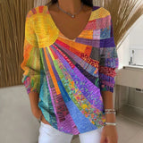 Maja | Vintage Színes Patchwork Póló