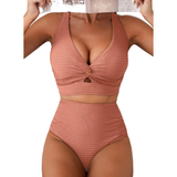 Melanie | Magas Derékú Ráncolt Bikini