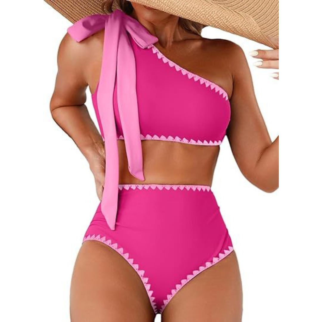 Marit | Magas Derék, Egy Vállas Bikini