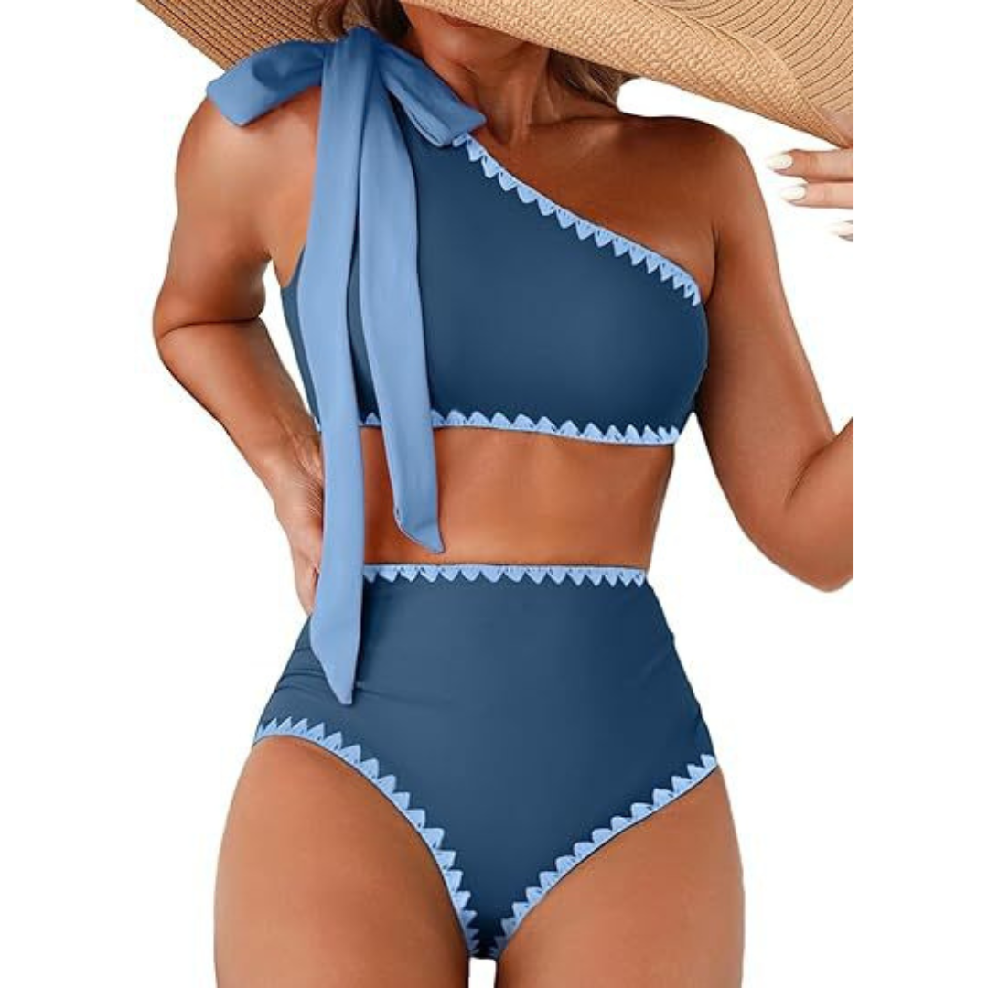 Marit | Magas Derék, Egy Vállas Bikini