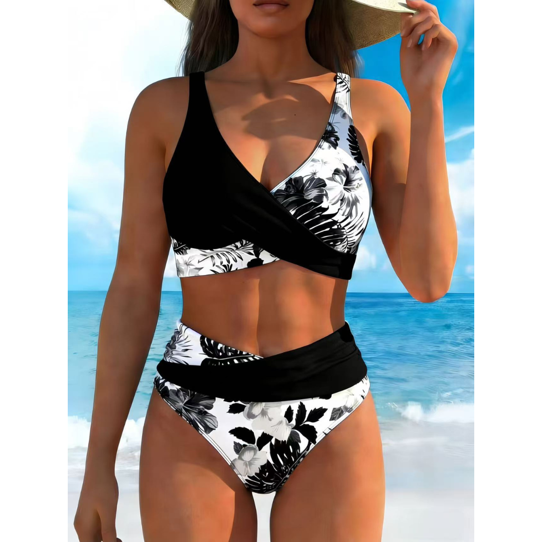 Sisi | Csavaros Elülső Bikini Magas Derékkal