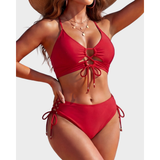 Nadia | Nyakpántos Bikini Kötővel