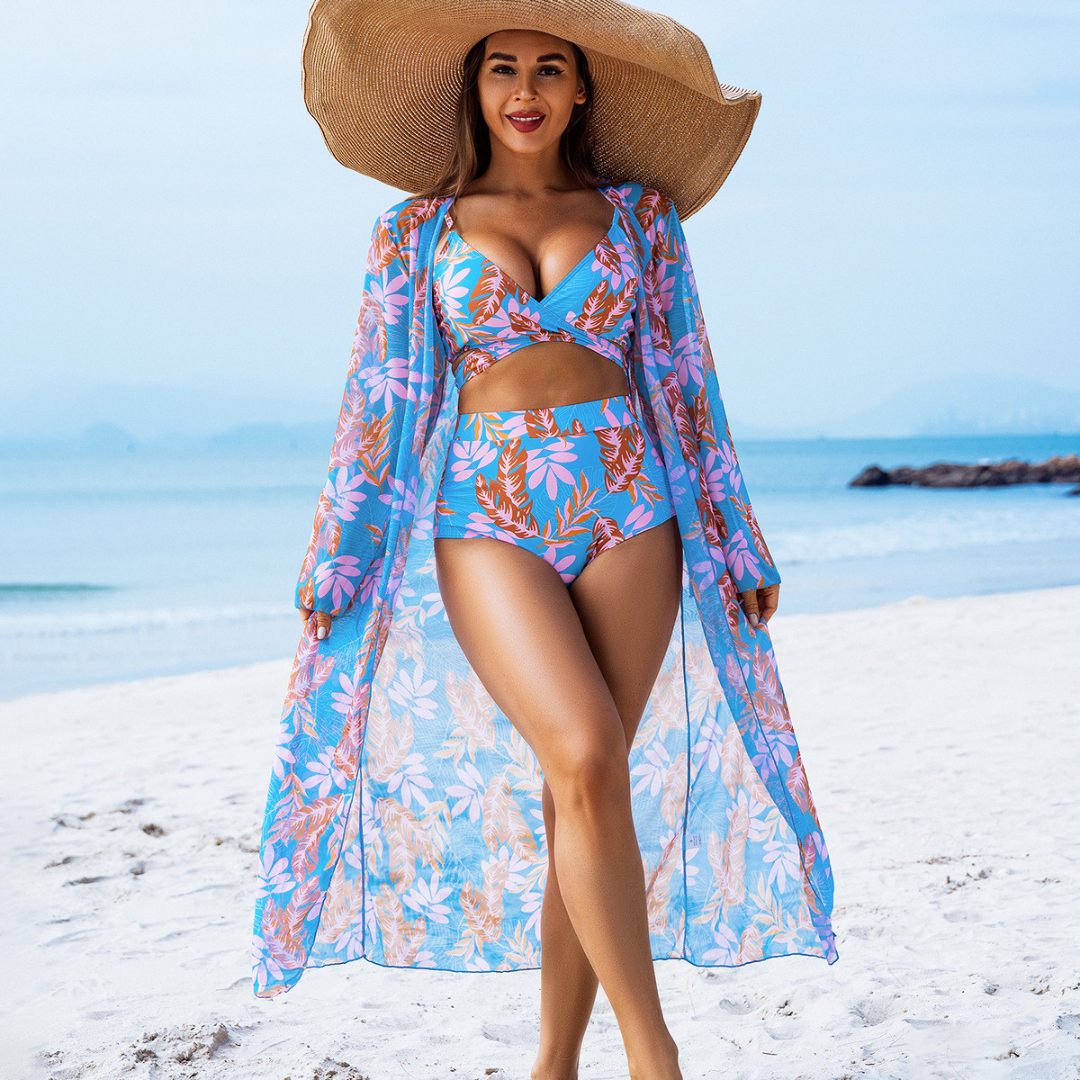 Floor | 3 részes Bikini Szett Ingyenes Cover-up-pal