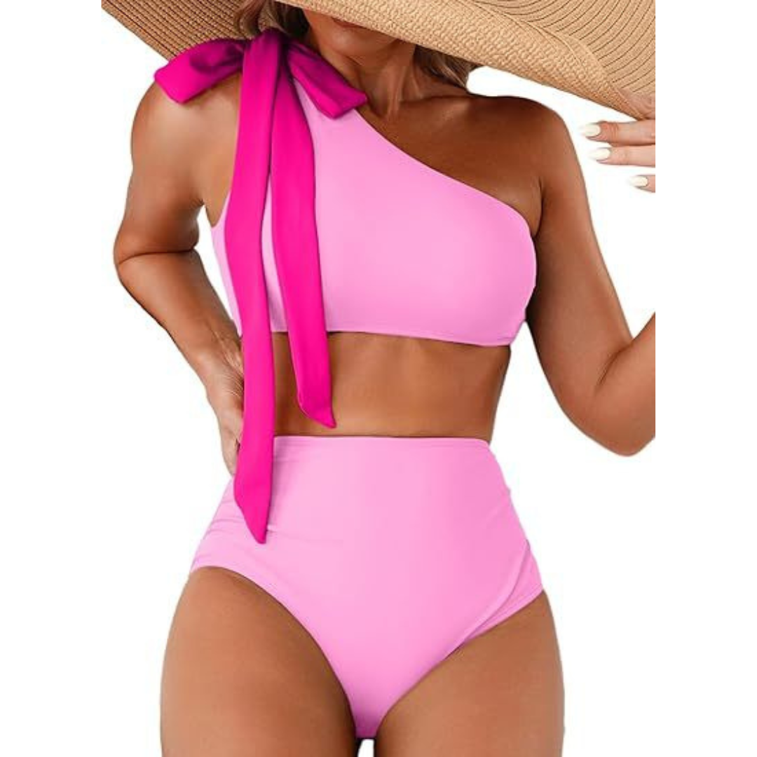 Marit | Magas Derék, Egy Vállas Bikini