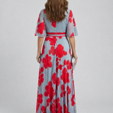 Athena | Elegáns Virágmintás Maxi Ruha