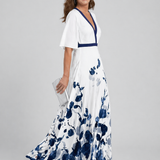Athena | Elegáns Virágmintás Maxi Ruha