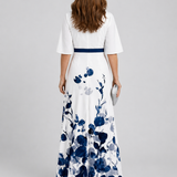 Athena | Elegáns Virágmintás Maxi Ruha