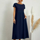 Gabrielle™ — Midi elegáns, folyékony ruha