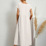 Gabrielle™ — Midi elegáns, folyékony ruha