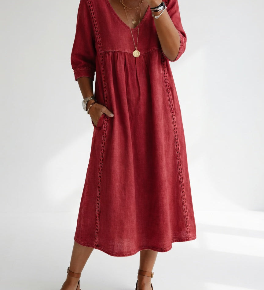 Lioréa™ — Elegáns, laza midi ruha