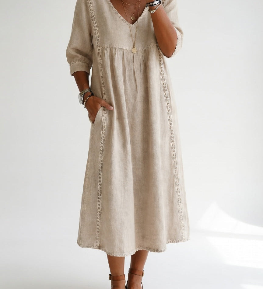 Lioréa™ — Elegáns, laza midi ruha