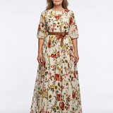 Marilyn | Elegáns Maxi Ruha Övvel