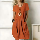 Céline™ — Elegáns, laza ruha, amely kiemeli a hasat